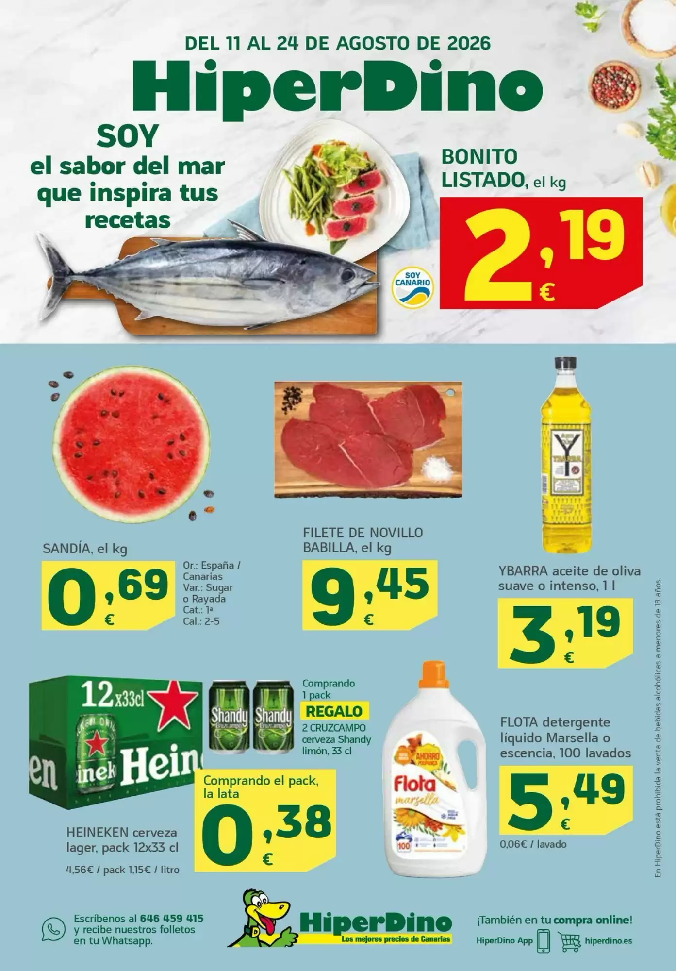 Folleto Hiperdino 11/08 - 24/08