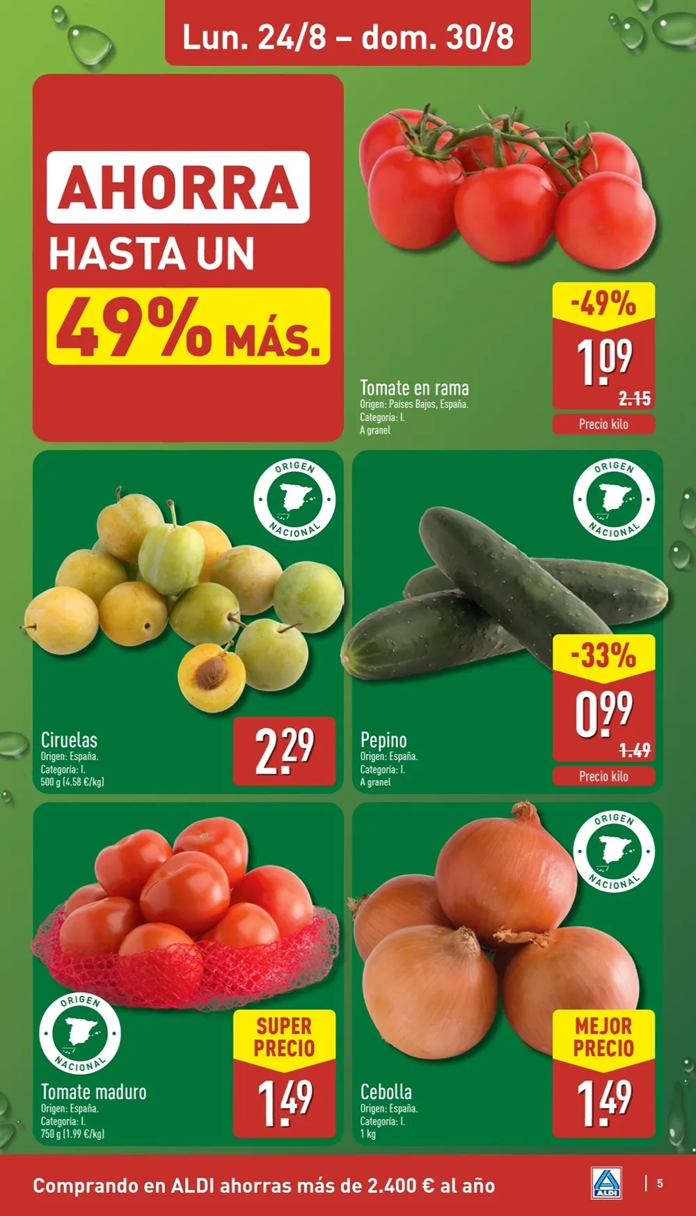 Folleto Aldi 24/08 - 30/08