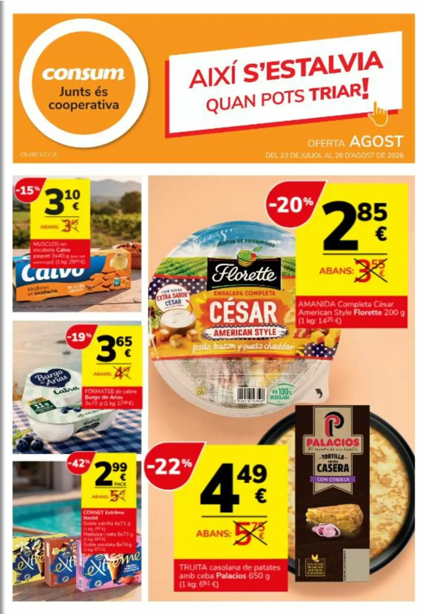 Folleto Consum 23/07 - 26/08