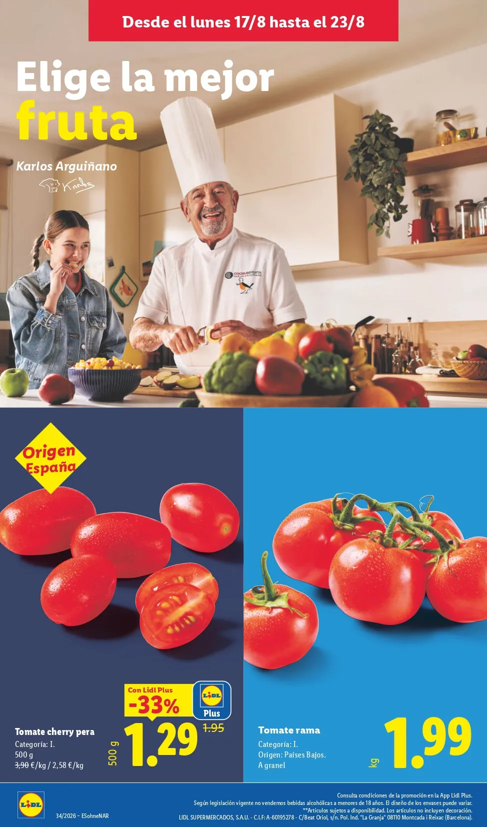 Folleto Lidl 17/08 - 23/08