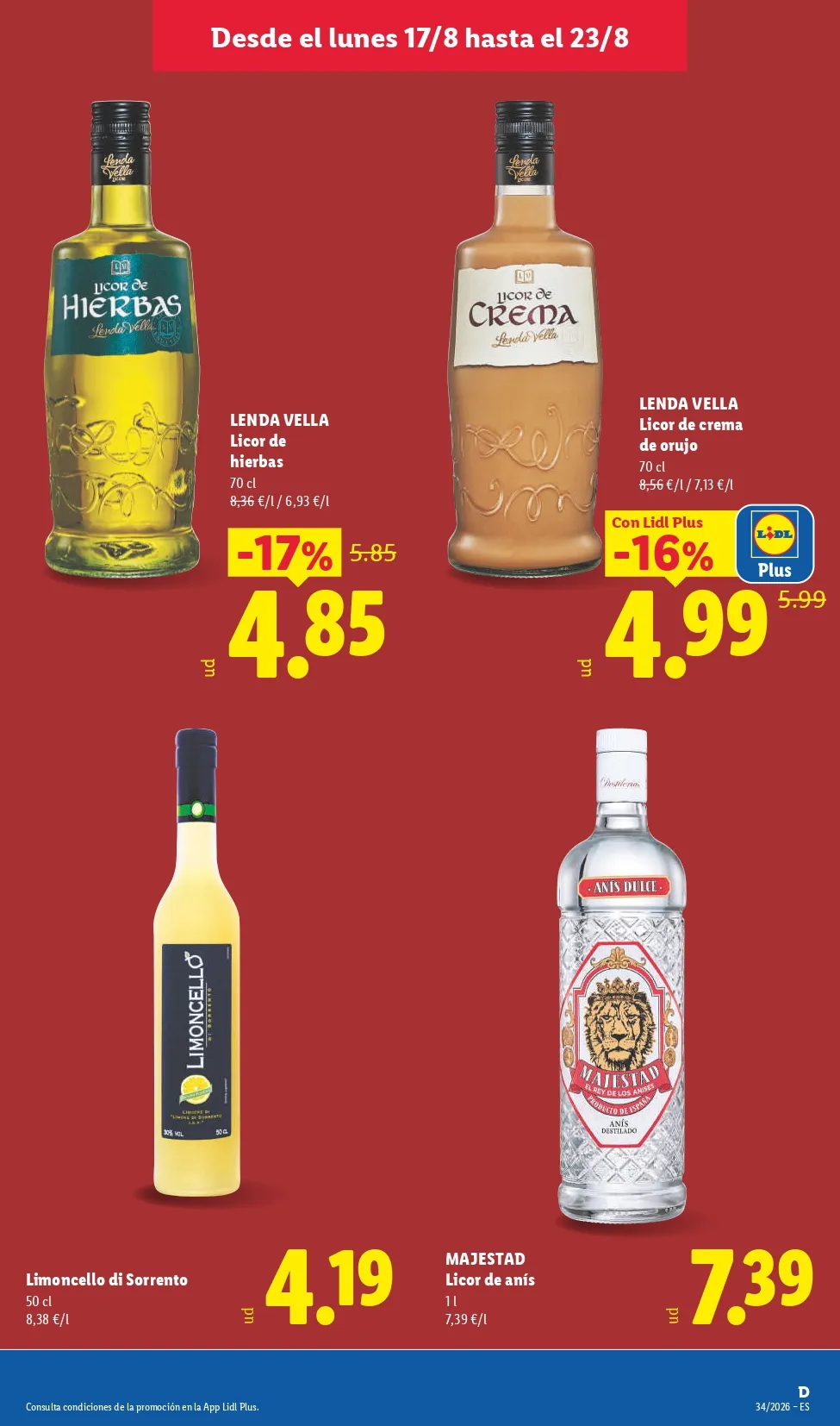 Folleto Lidl 17/08 - 23/08