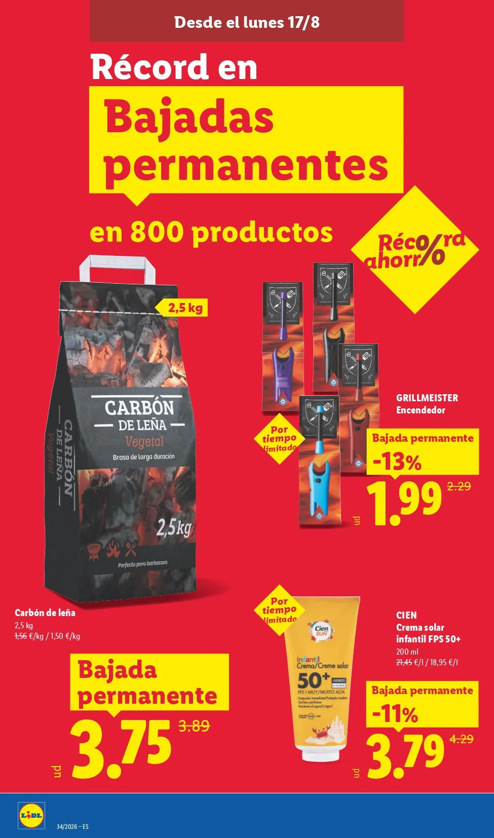 Folleto Lidl 17/08 - 23/08