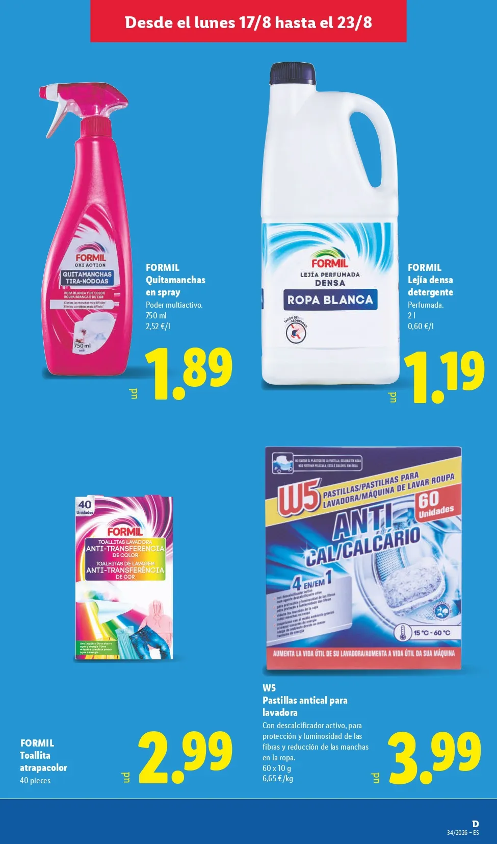 Folleto Lidl 17/08 - 23/08