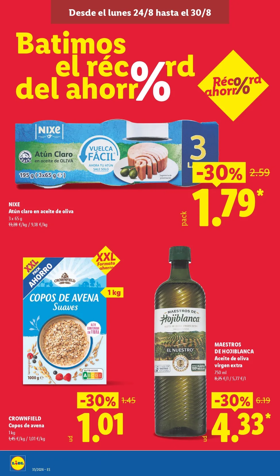 Folleto Lidl 24/08 - 30/08