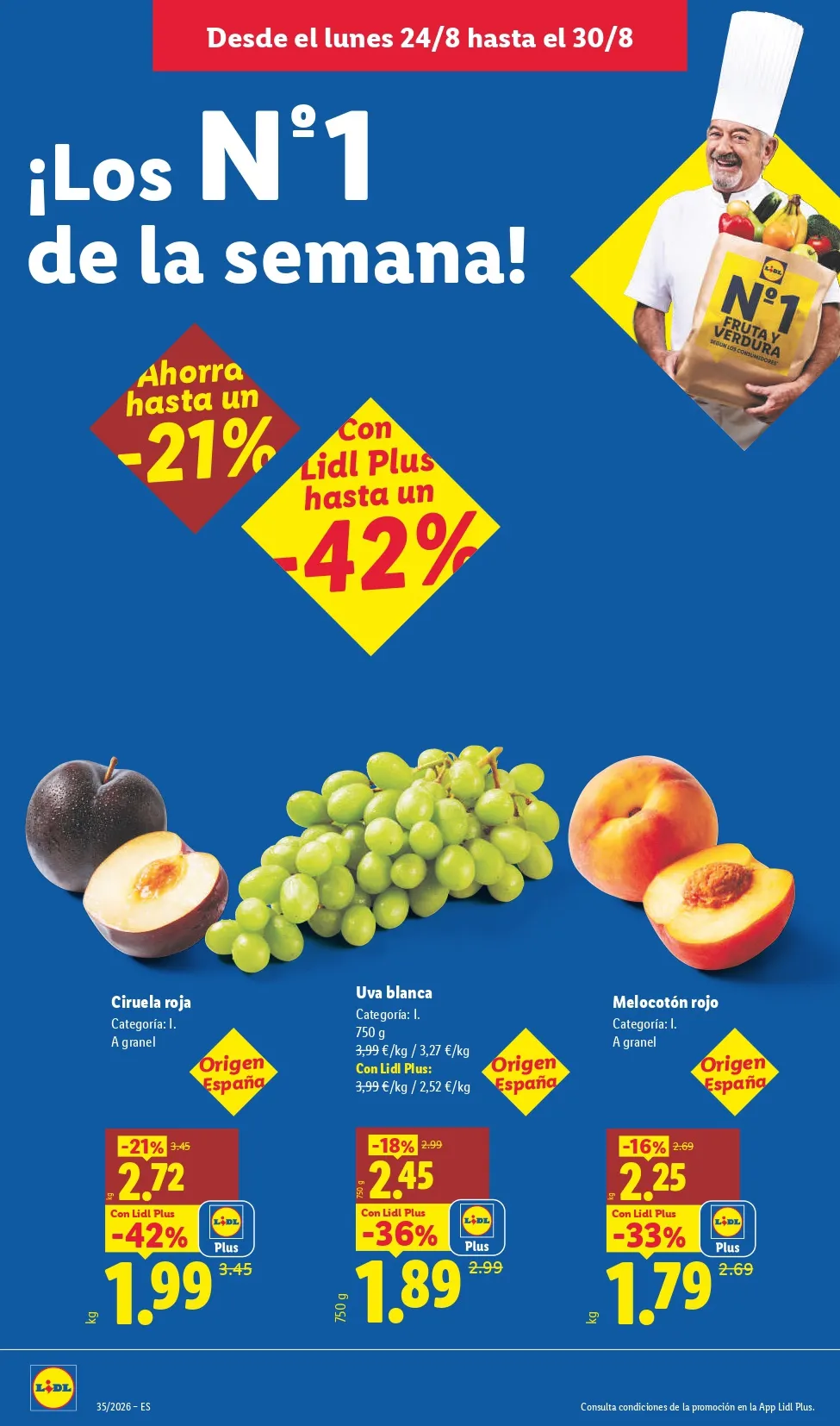 Folleto Lidl 24/08 - 30/08