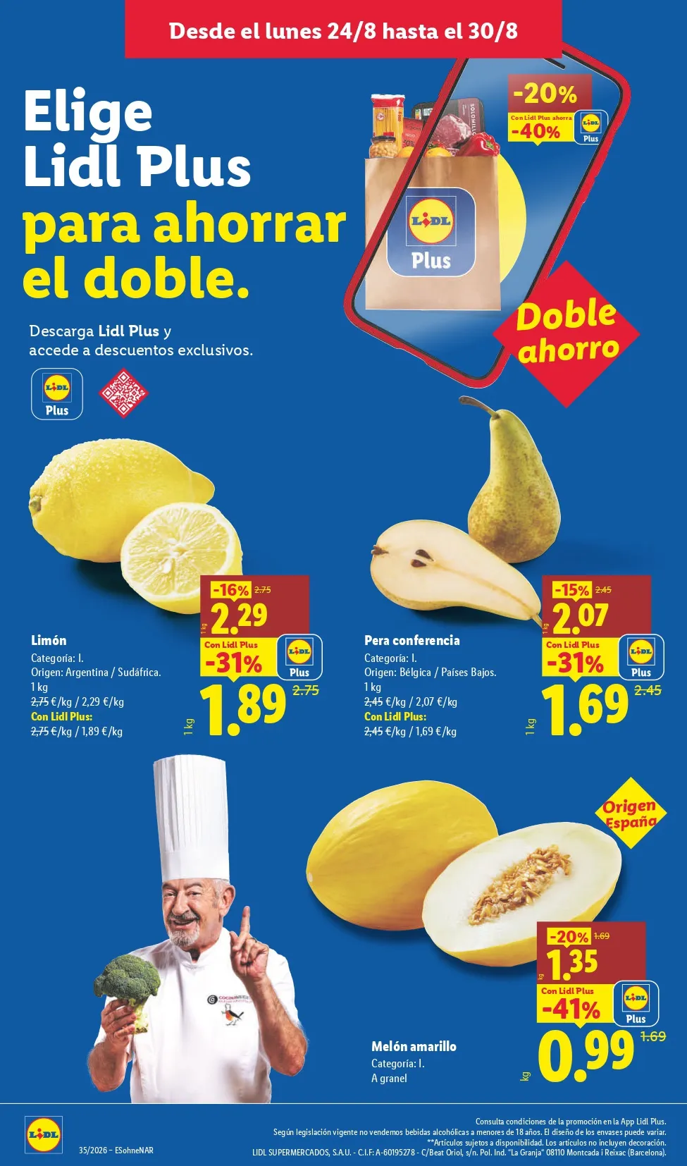 Folleto Lidl 24/08 - 30/08