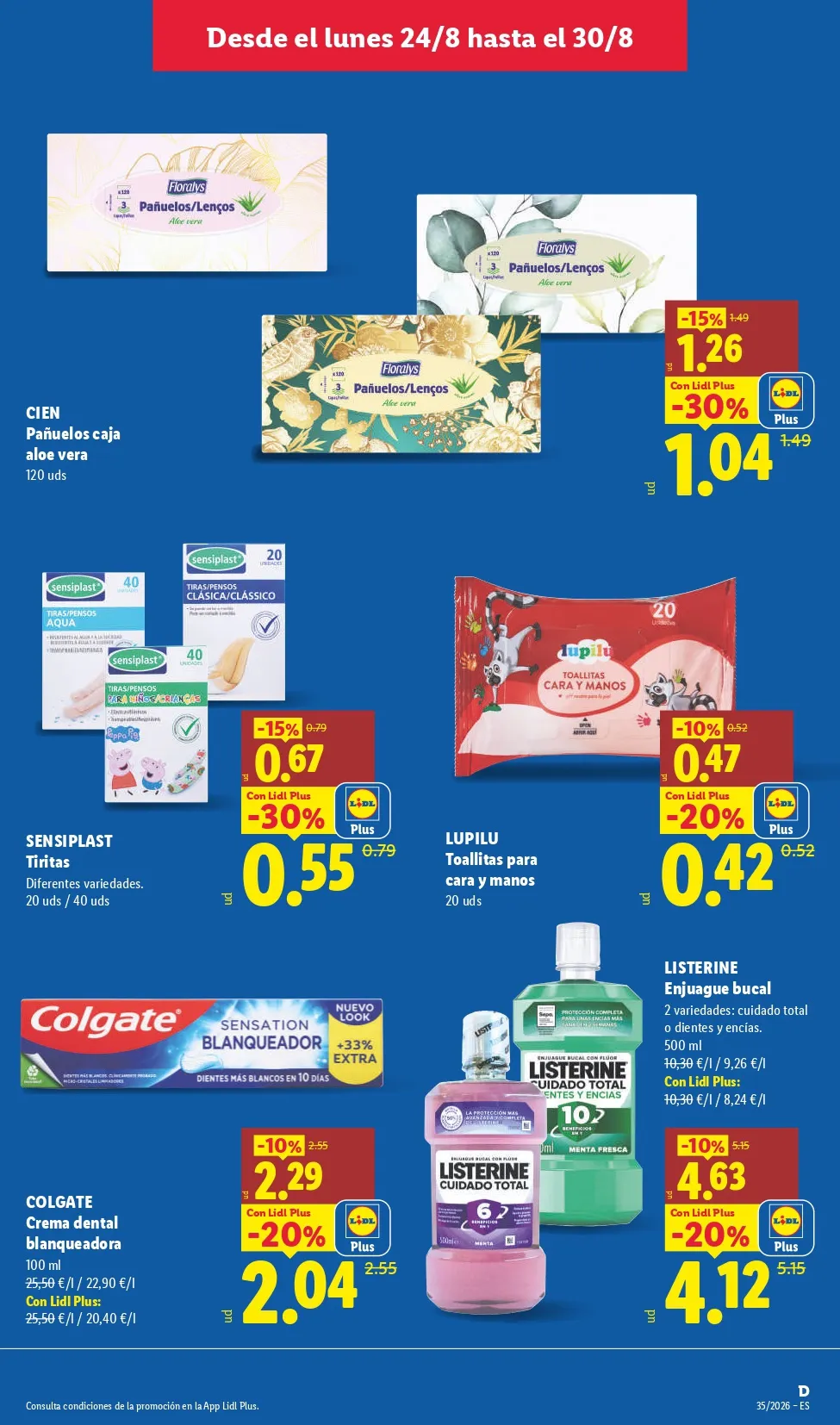 Folleto Lidl 24/08 - 30/08