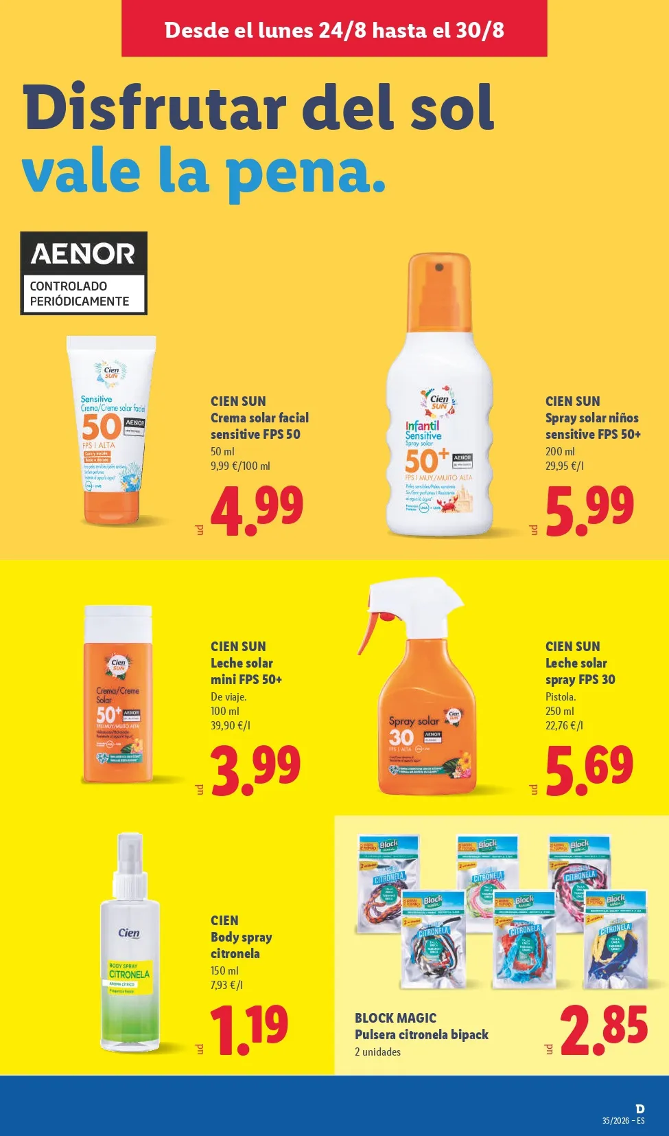 Folleto Lidl 24/08 - 30/08